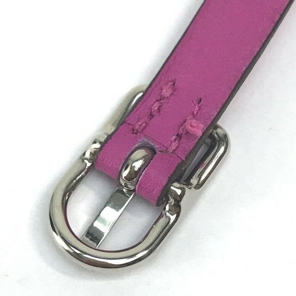 HERMES Accessories Etrie de Bourtour Double Bracelet Veau Swift Purple/Silver HW - Picture 7 of 8